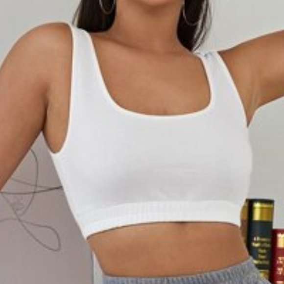 NEUTRAL GRAY CROP TOP - Picture 6 of 6